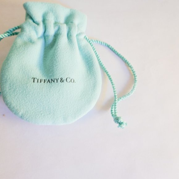 Tiffany & Co NEW Empty Blue Suede Pouch - Picture 1 of 2